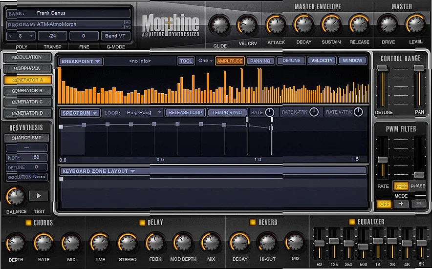 Screenshot of Synthesizer Image Line - Morphine