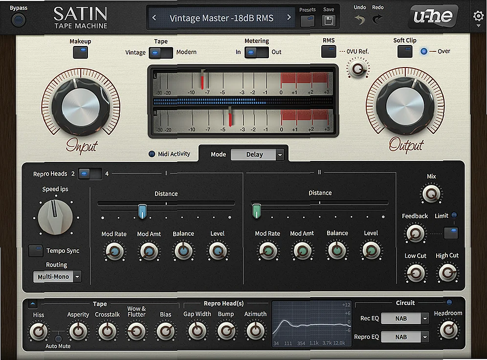 Screenshot of FX u-he - Satin
