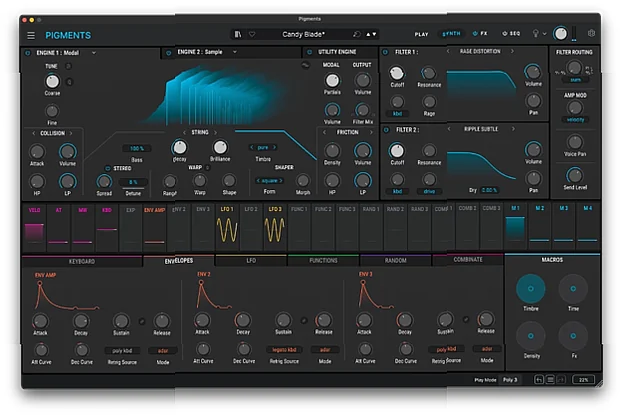 Screenshot of Synthesizer free - Pigments 7