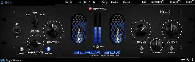 Screenshot of FX Brainworx - Black Box Analog Design HG-2
