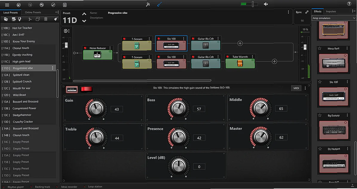 Screenshot of FX Tonelib - ToneLib GFX