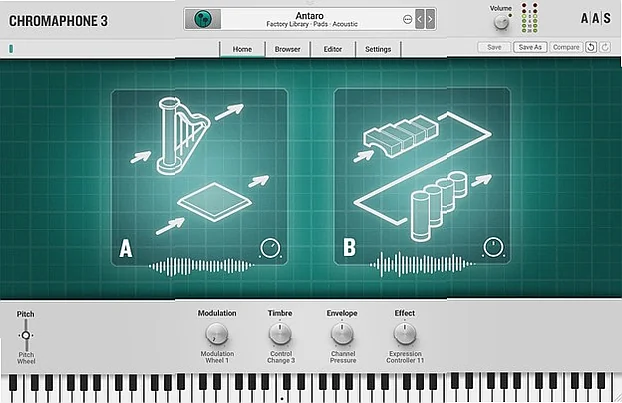 Screenshot of Synthesizer AAS - Chromaphone 3