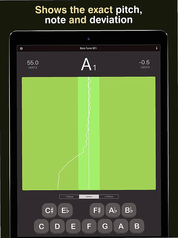 Screenshot of Utility JSplash Apps - Bass Tuner BT1