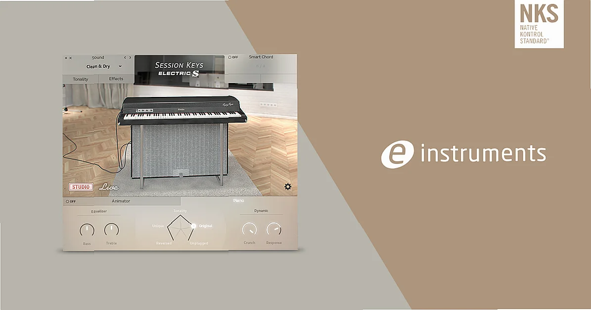 Screenshot of Kontakt e-instruments - SESSION KEYS ELECTRIC S