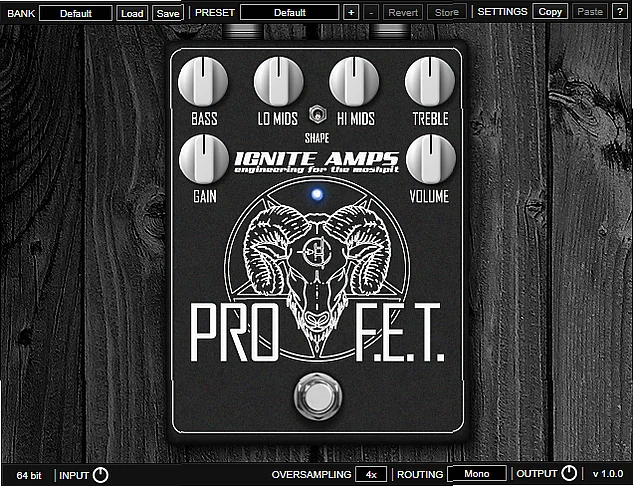 Screenshot of FX Ignite Amps - ProF.E.T.