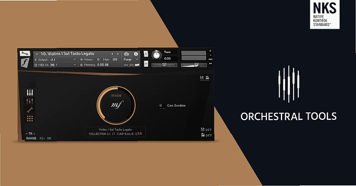 Screenshot of Kontakt Orchestral Tools - SPECIAL BOWS II