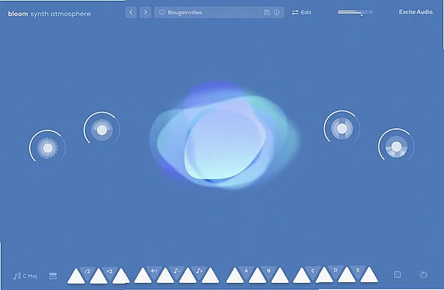 Screenshot of Synthesizer Excite Audio - Bloom Synth Atmosphere