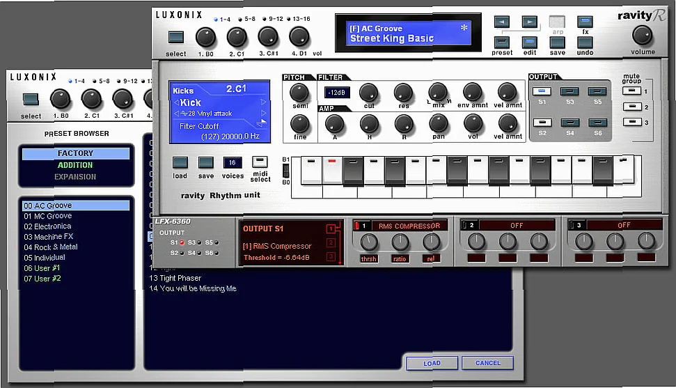 Screenshot of Drums Sonic Cat - Ravity R