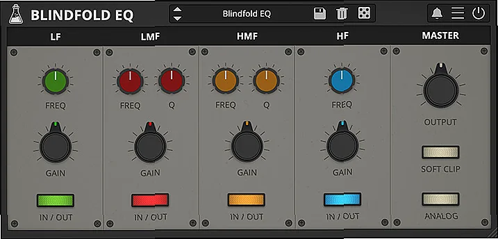 Screenshot of FX AudioThing - Blindfold EQ