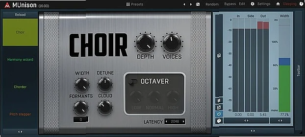 Screenshot of FX MeldaProduction - MUnison