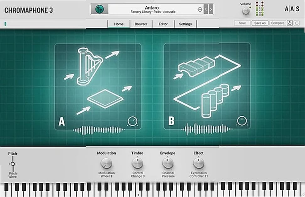 Screenshot of Synthesizer AAS - Chromaphone 3