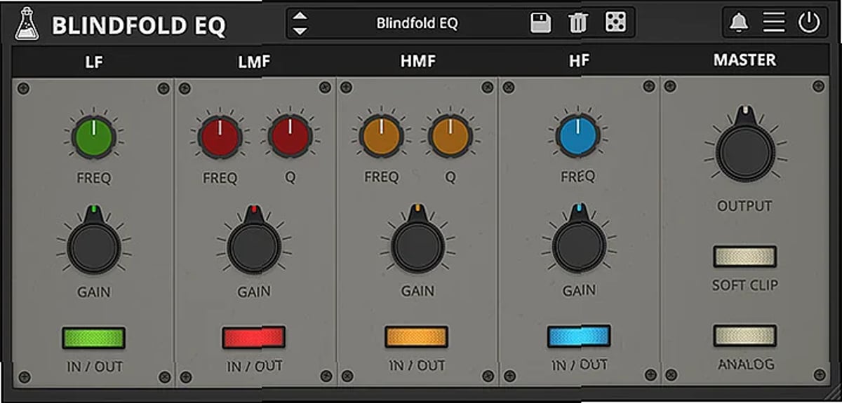 Screenshot of FX AudioThing - Blindfold EQ