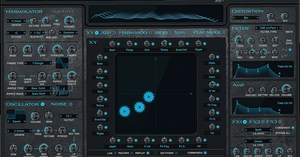 Screenshot of Synthesizer Rob Papen - BLADE-2 (also referenced as Blade)