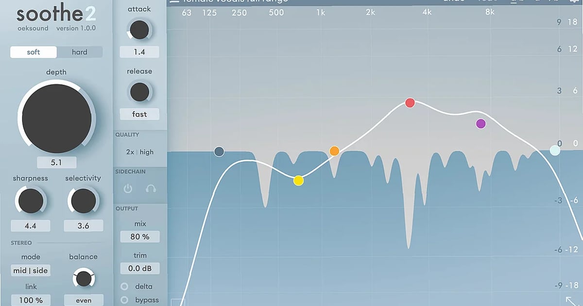 Screenshot of FX oeksound - soothe2