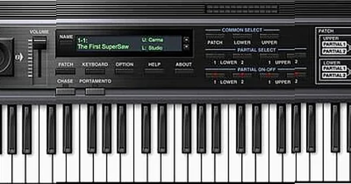 Screenshot of Synthesizer Roland - D-50 Software Synthesizer