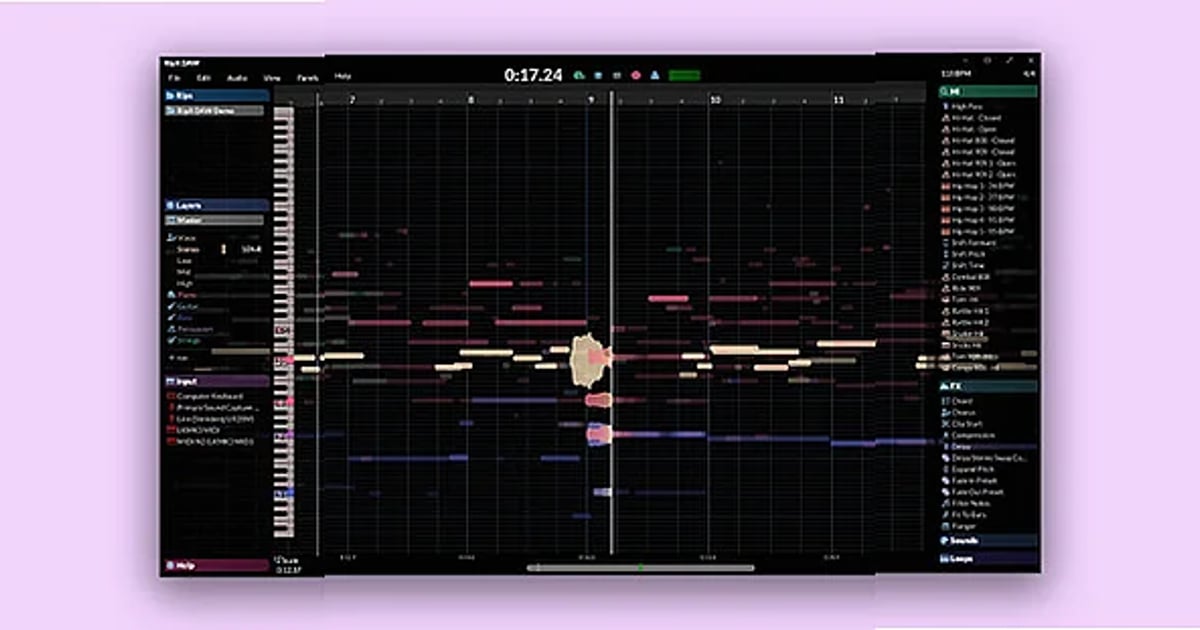 Screenshot of DAW Hit'n'Mix - RipX DAW
