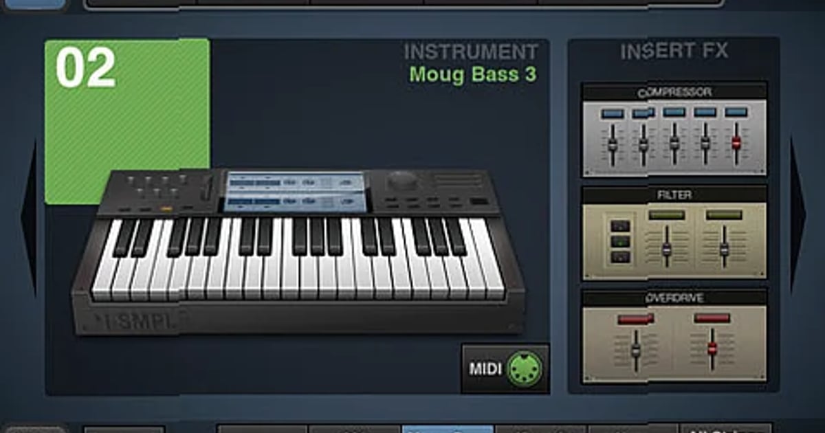 Screenshot of DAW Intua - BeatMaker 2