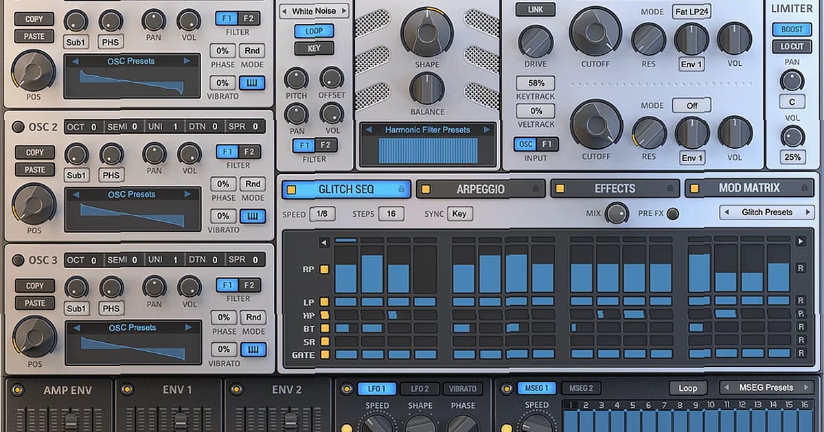 Screenshot of Synthesizer Plugin Alliance - DS Audio Thorn
