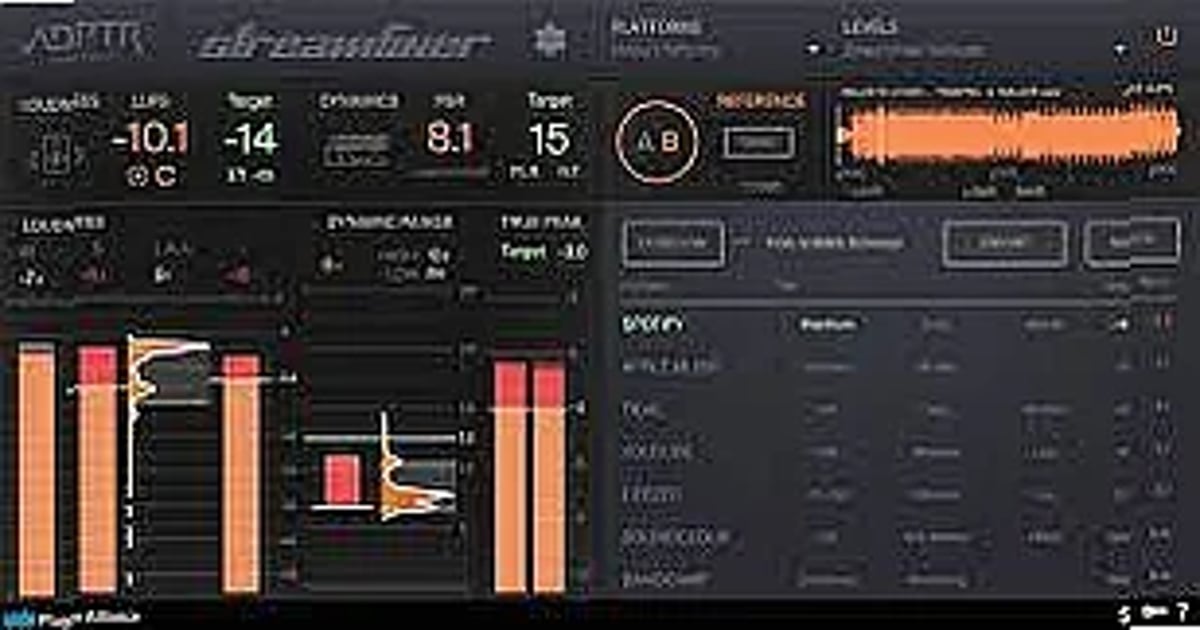 Screenshot of Mastering Plugin Alliance - ADPTR Audio Streamliner