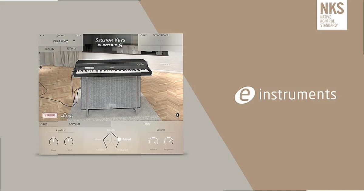 Screenshot of Kontakt e-instruments - SESSION KEYS ELECTRIC S