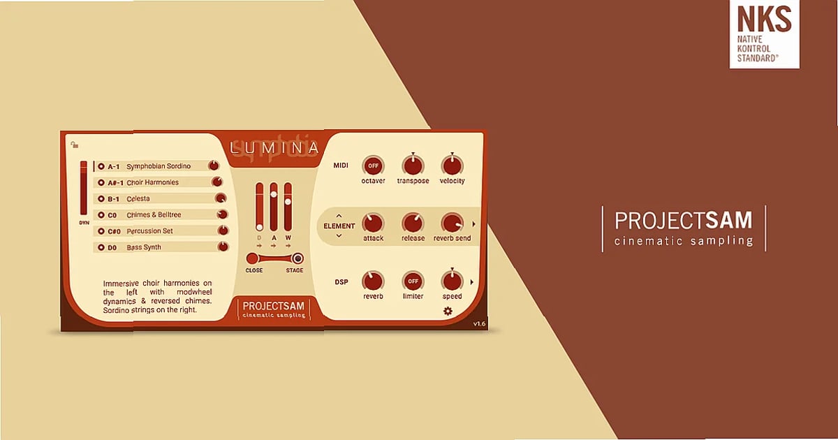 Screenshot of Kontakt ProjectSAM - SYMPHOBIA 3: Lumina