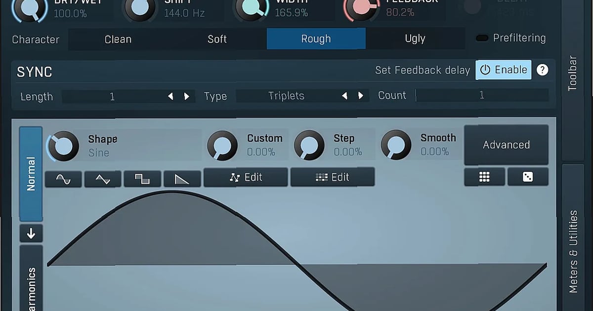 Screenshot of FX MeldaProduction - MFreqShifter