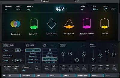 Screenshot of Synthesizer AIR Music Technology - Hype