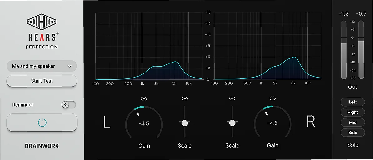 Screenshot of Utility Brainworx - HEARS Perfection