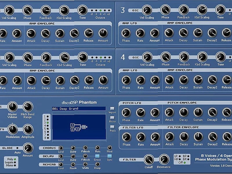 Screenshot of Synthesizer discoDSP - Phantom