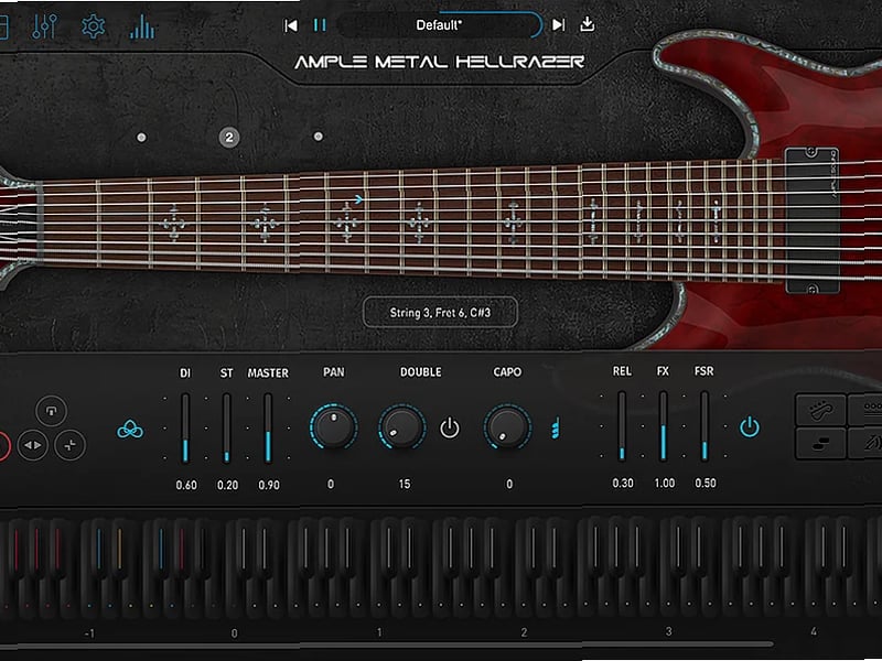 Screenshot of Synthesizer Ample Sound - AMH (Ample Metal Hellrazer)