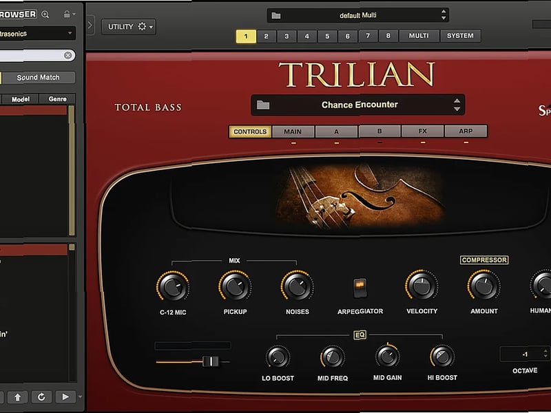 Screenshot of BASS Spectrasonics - Trilian