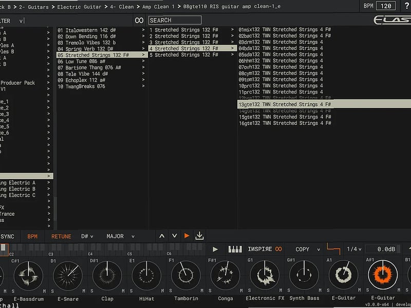 Screenshot of Sampler Ueberschall - Elastik