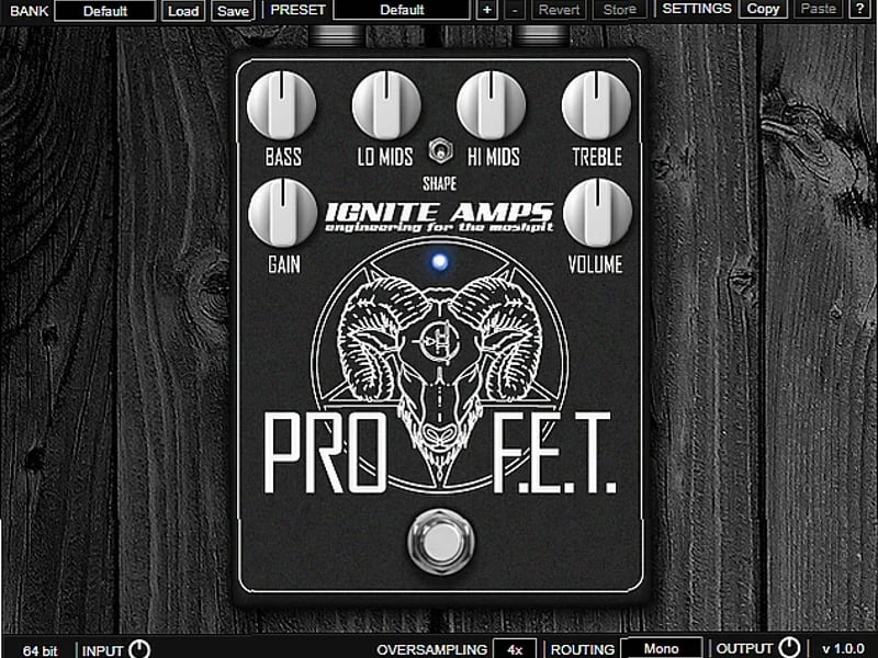 Screenshot of FX Ignite Amps - ProF.E.T.