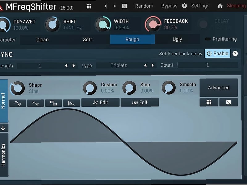 Screenshot of FX MeldaProduction - MFreqShifter